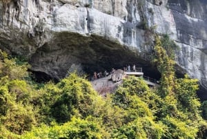 Hanoi : Croisière d'une journée dans la baie d'Halong avec baignade et kayak