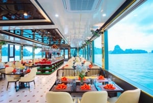 Hanoi: Ha Long Bay Hercules 5* Day Cruise, Buffet + Jacuzzi