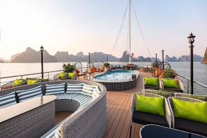 Hanói: Cruzeiro de luxo de um dia na Baía de Ha Long - Caiaque, Titop, Gruta