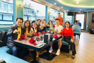 Hanói: Cruzeiro de luxo de um dia na Baía de Ha Long - Caiaque, Titop, Gruta