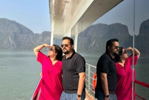 Hanói: Cruzeiro de luxo de um dia na Baía de Ha Long - Caiaque, Titop, Gruta