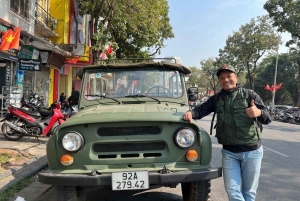 Hanoi: tour della città in jeep di mezza giornata, monumenti e cucina locale