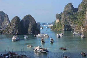 Hanoi : Croisière 5 étoiles dans la baie d'Halong avec déjeuner buffet et kayak