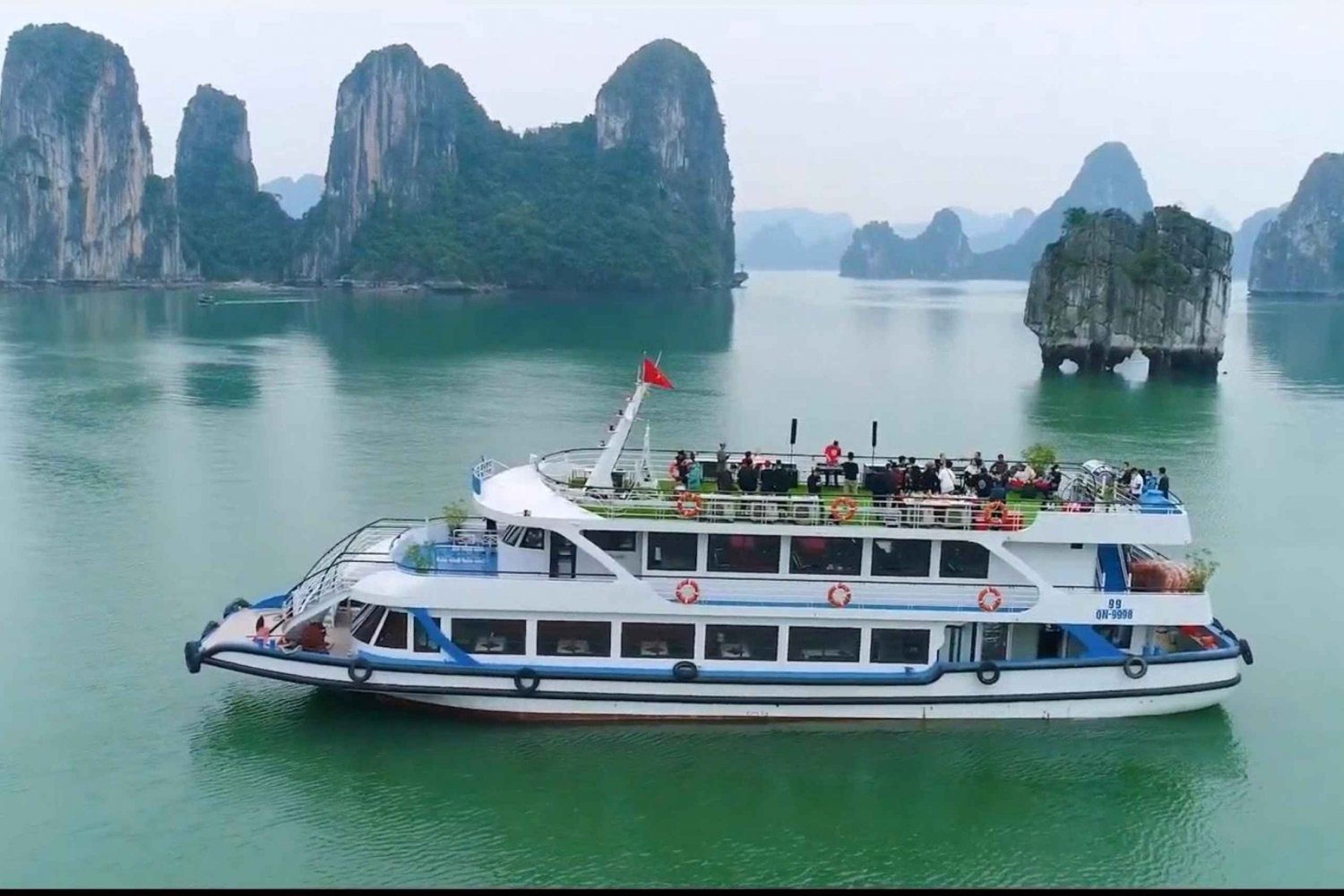 Hanoi : Halong-Ausflug 5-Sterne-Luxuskreuzfahrt mit Buffet