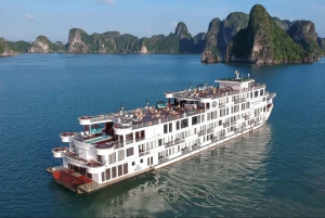 Hanoi: Cruise i Halong- og Lan Ha-bukten med limousintransport