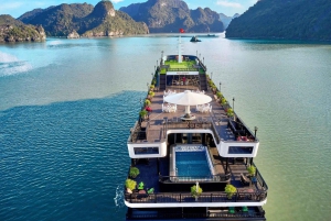 Hanoi: Cruise i Halong- og Lan Ha-bukten med limousintransport