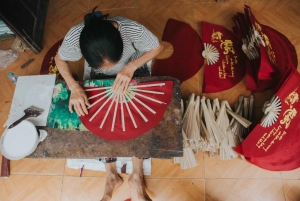 Hanoi: Käsiviuhkakylä ja bambu-sudenkorentokylä & lounas