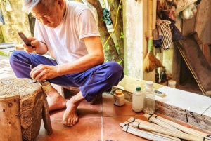 Hanoi: Käsiviuhkakylä ja bambu-sudenkorentokylä & lounas
