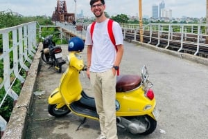 Hanoi Highlights Vespa Tour Half-day with Street Food & Fun