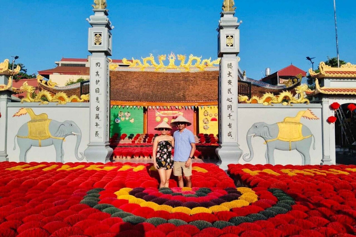 Hanoi: Geführte Halbtagestour zur Herstellung von Weihrauch und konischen Hüten