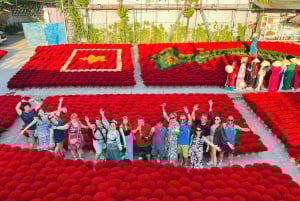 Hanoi: suitsukekylä, hattukäsityö, lakkatyö ja kaupungin nähtävyydet