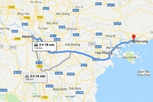 Hanoi: Saarten ja luolien Ha Longin risteily lounaalla ja melonnassa