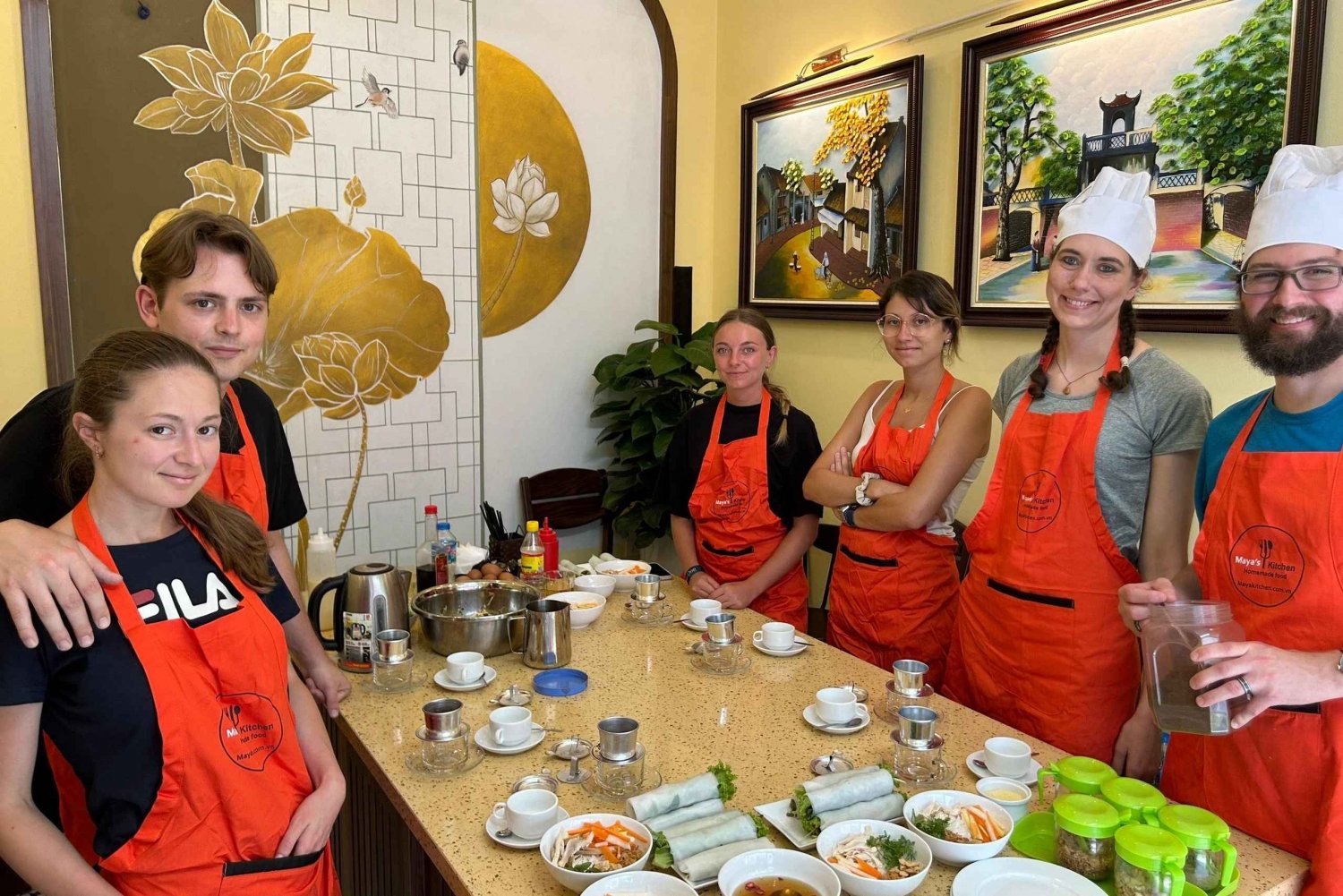 Cozinha Maya de Hanói: Aula de cozinha tradicional e visita ao mercado