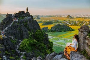 Excursão de luxo de 1 dia entre Hanói e Ninhbinh: Hoa Lu, Tam Coc, Caverna Mua