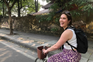 Halvdagstur med sykkel i Hanois gamle bydel og Røde elvedeltaet