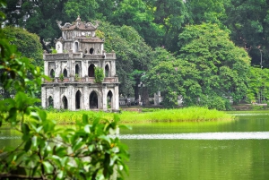 Tour di mezza giornata in bicicletta del Quartiere Vecchio e del Delta del Fiume Rosso di Hanoi