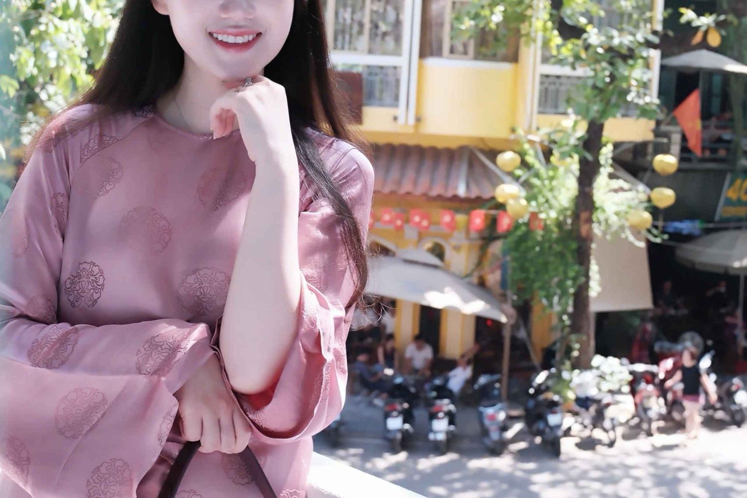 Oude wijk van Hanoi: Ao Dai-fotoshoot