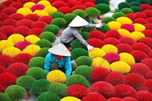 From Hanoi: Incense Village and Train Street Guided Tour