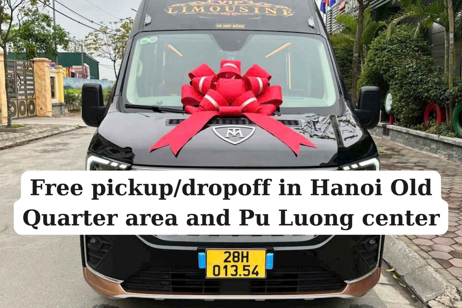 Hanoi - Pu Luong Bus (limuzyna minivan)