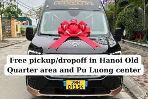 Hanoi - Pu Luong Bus (limuzyna minivan)