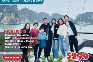 Hanoi: 5-dages tur til Sapa, Fansipan og Halong Bay
