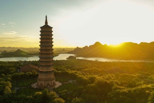 Hanoi: pagoda Thang Nghiem, pagoda Bai Dinh lub kadzidło i kapelusz