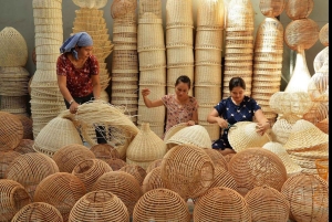 Hanói: visita guiada a pueblos tradicionales de seda y bambú