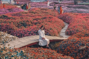 Hanoi WestLake Scenic Tour & Flower Valley & Train Street