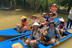 HCM:Mekong Delta 4 Islands Boat Tuk Tuk Try KhotCake Cooking