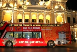 HCMC: Evening Night Lights Tour by Double-Decker Bus