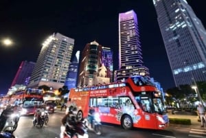 HCMC: Evening Night Lights Tour by Double-Decker Bus
