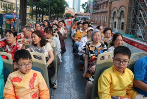 Ho Chi Minh-byen: Omvisning om kvelden med buss