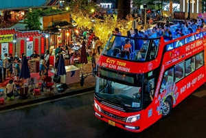 Ho Chi Minh City: Night Hop-On Hop-Off Tour & Dinner Cruise