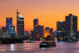 Ho Chi Minh City: Night Hop-On Hop-Off Tour & Dinner Cruise