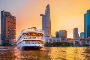 Ho Chi Minh: Paseo en barco con cena por el río Saigón: espectáculo y relax