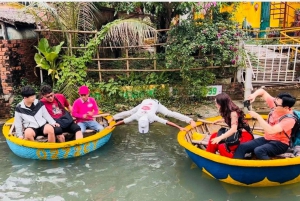 Hoi An : Tour en bateau de panier de bambou dans la forêt de cocotiers de Bay Mau