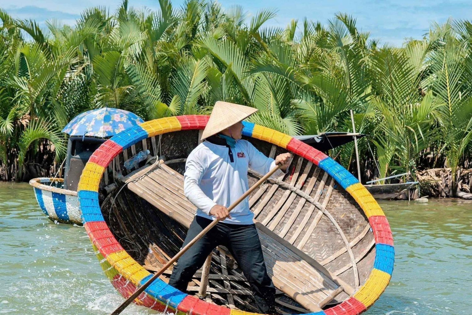 Hoi An: Rejs łodzią z koszem, lekcje gotowania prowadzone przez Hangcoconut