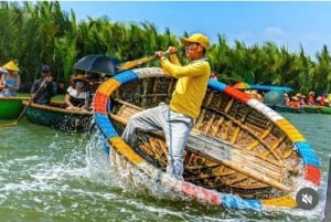 Hoi An: Passeio de barco com cestos de cocos por Hangcoconut