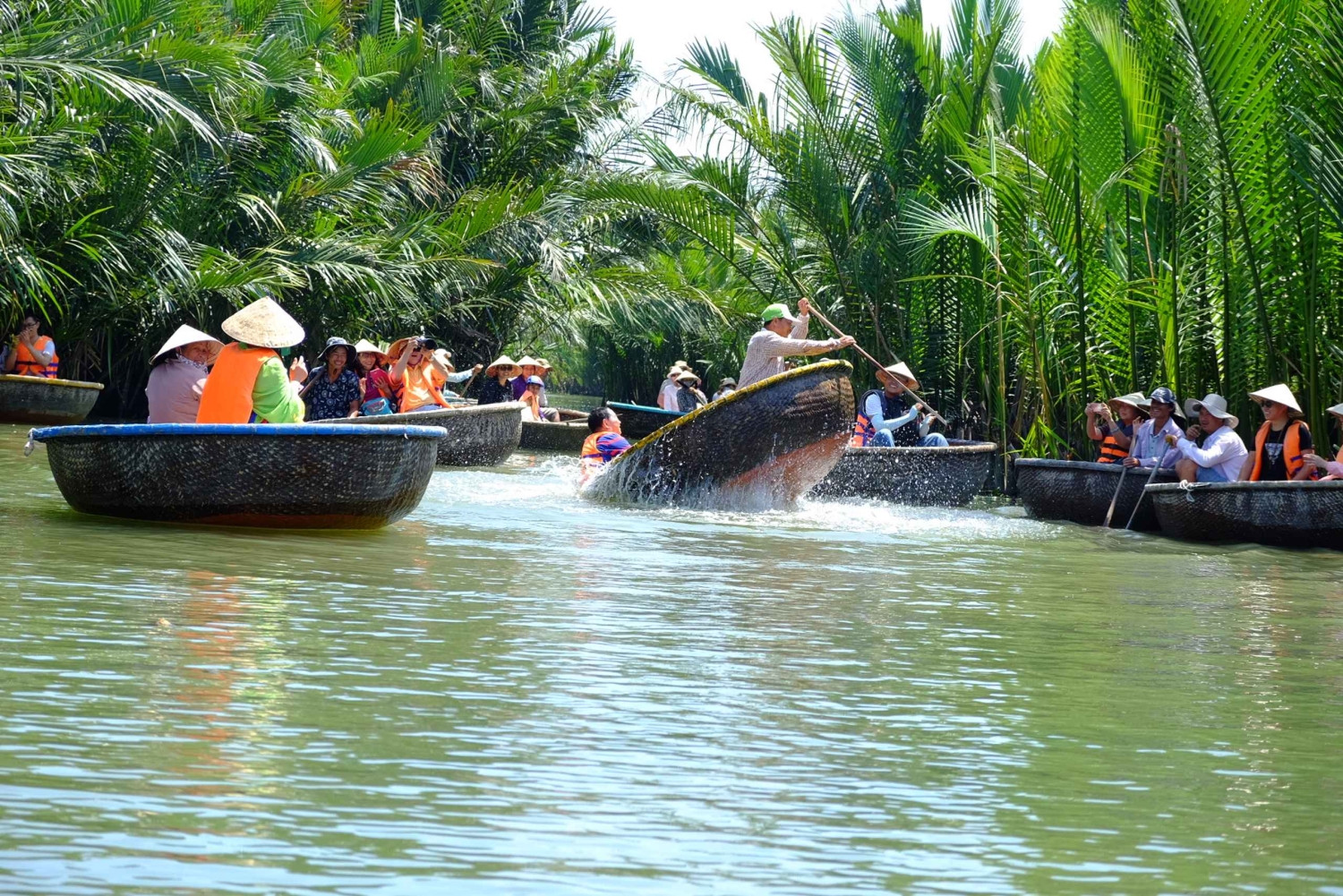 Hoi An/Da Nang: Clase de cocina vegetariana y paseo en barco con cestas