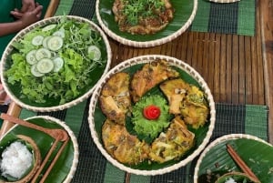 Hoi An/Da Nang: Vegetarisk matlagingskurs og båttur med kurv