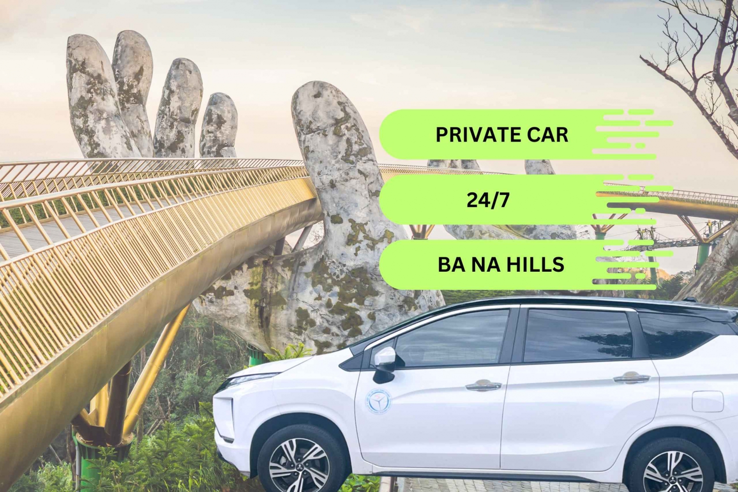 Hoi An/ Danang: Private Car to/from Ba Na Hills