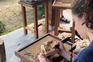 Hoi An Handwerkplaats: Beeldje Houtsnijwerk