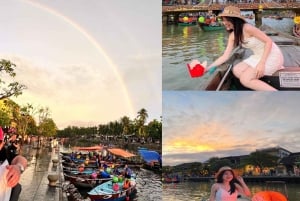 Hoi An : Lyhtyveneajelu kukkalyhtyjen kanssa .