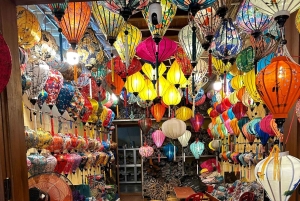 Hoi An : Atelier de fabrication de lanternes et cours de cuisine avec un bateau en noix de coco