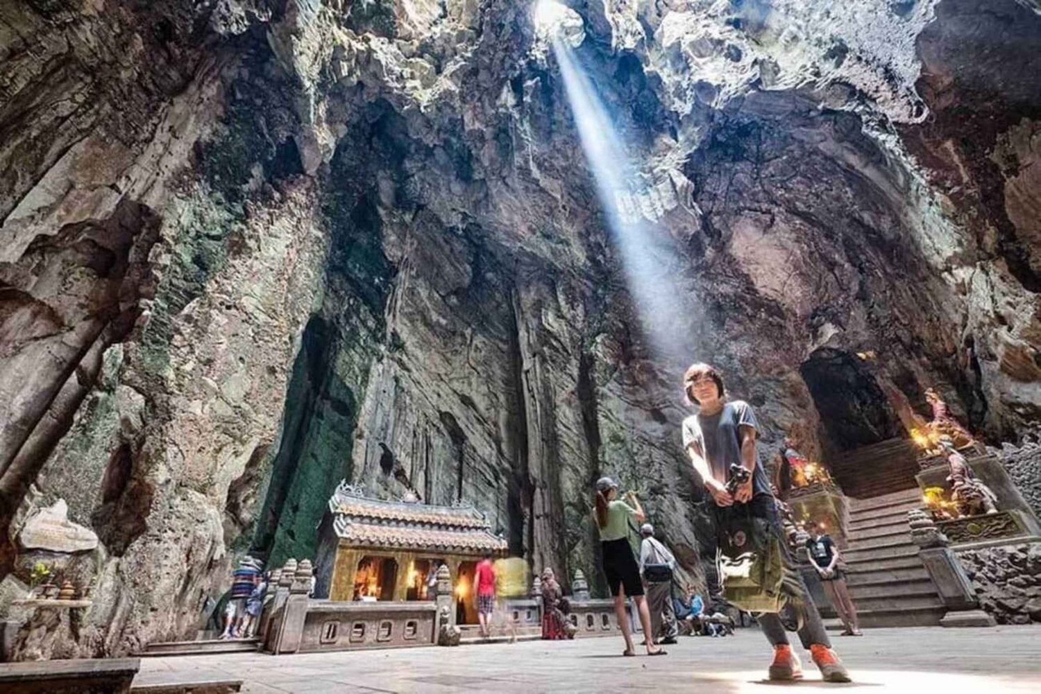 Hoi An: Excursão guiada em grupo da Montanha de Mármore à Montanha dos Macacos