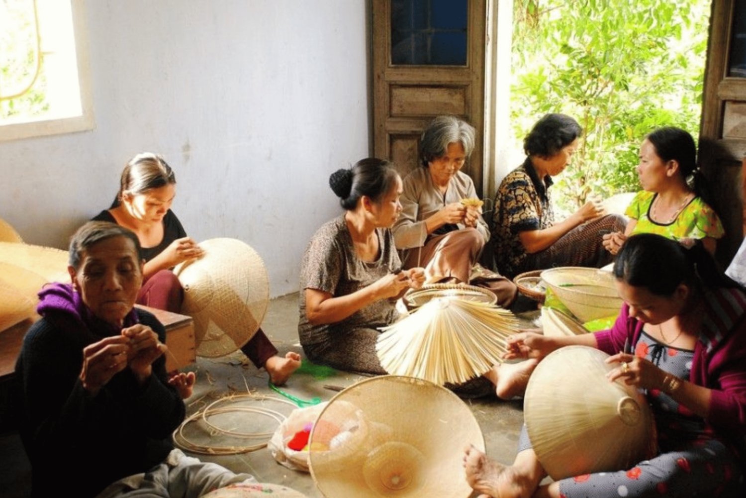 Hue: Conical Hat Village and Traddional Cake Class Tour