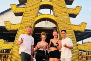 フエ半日ツアー：タムジャンラグーンの夕日と夕食