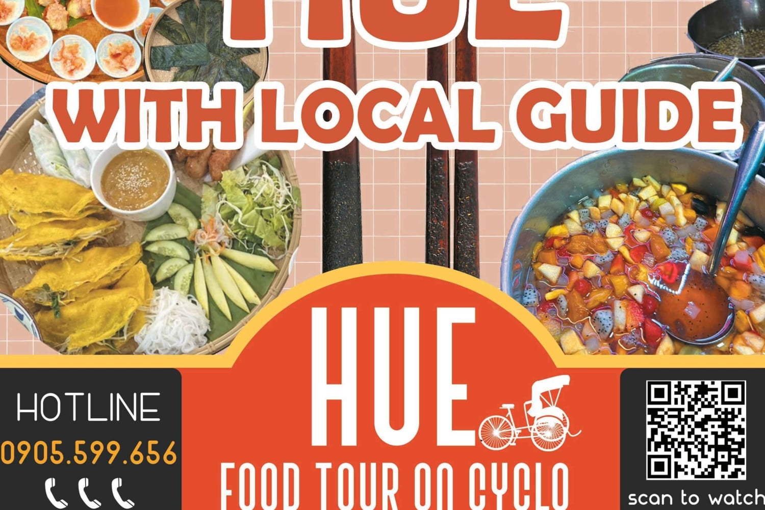 Hue: Night Street Food Tour by Cyclo with a Local Guide