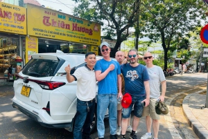 Hue: Privat bil via fantastiska stopp till/från Hoi An (1 väg)