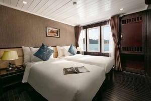 Från Hanoi/Ha Long: La Regina 4-stjärnigt kryssningsfartyg – Bai Tu Long-bukten